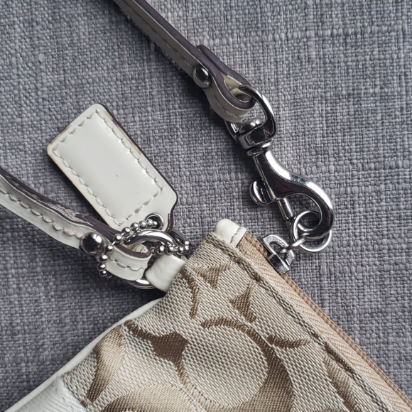 Coach Beige Wristlet - Picture 7 of 8